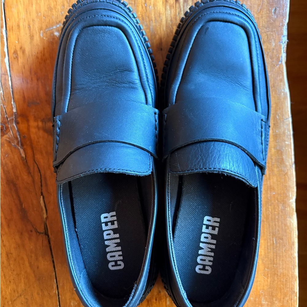 Camper Black Loafers